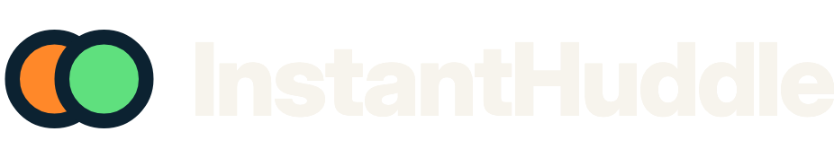 InstantHuddle logo for dark backgrounds