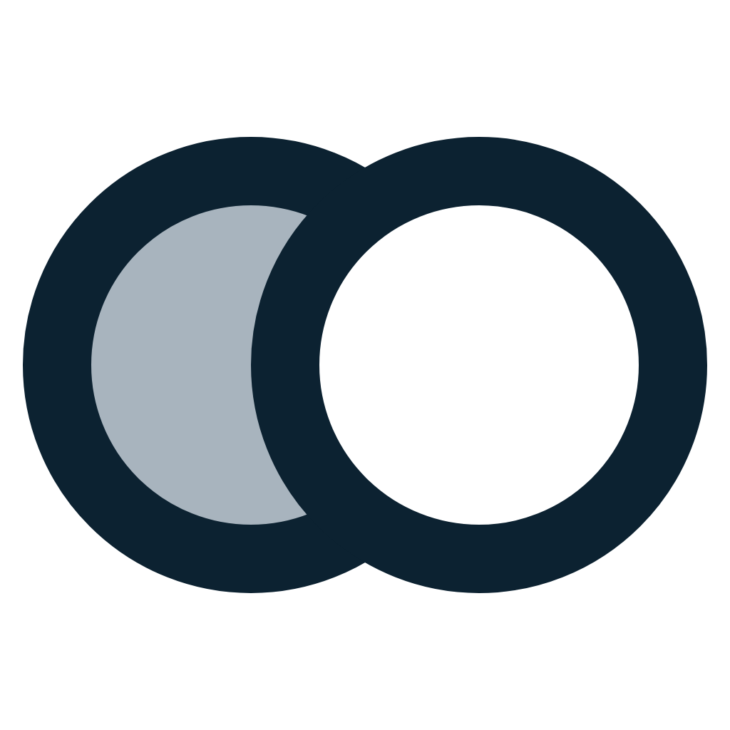 InstantHuddle two-tone mono mark for dark backgrounds